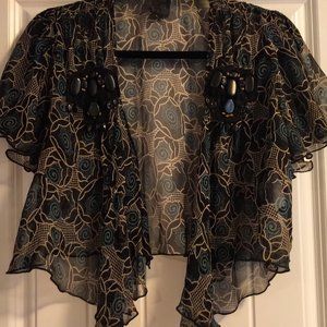 Vintage Anna Sui Chiffon Bolero